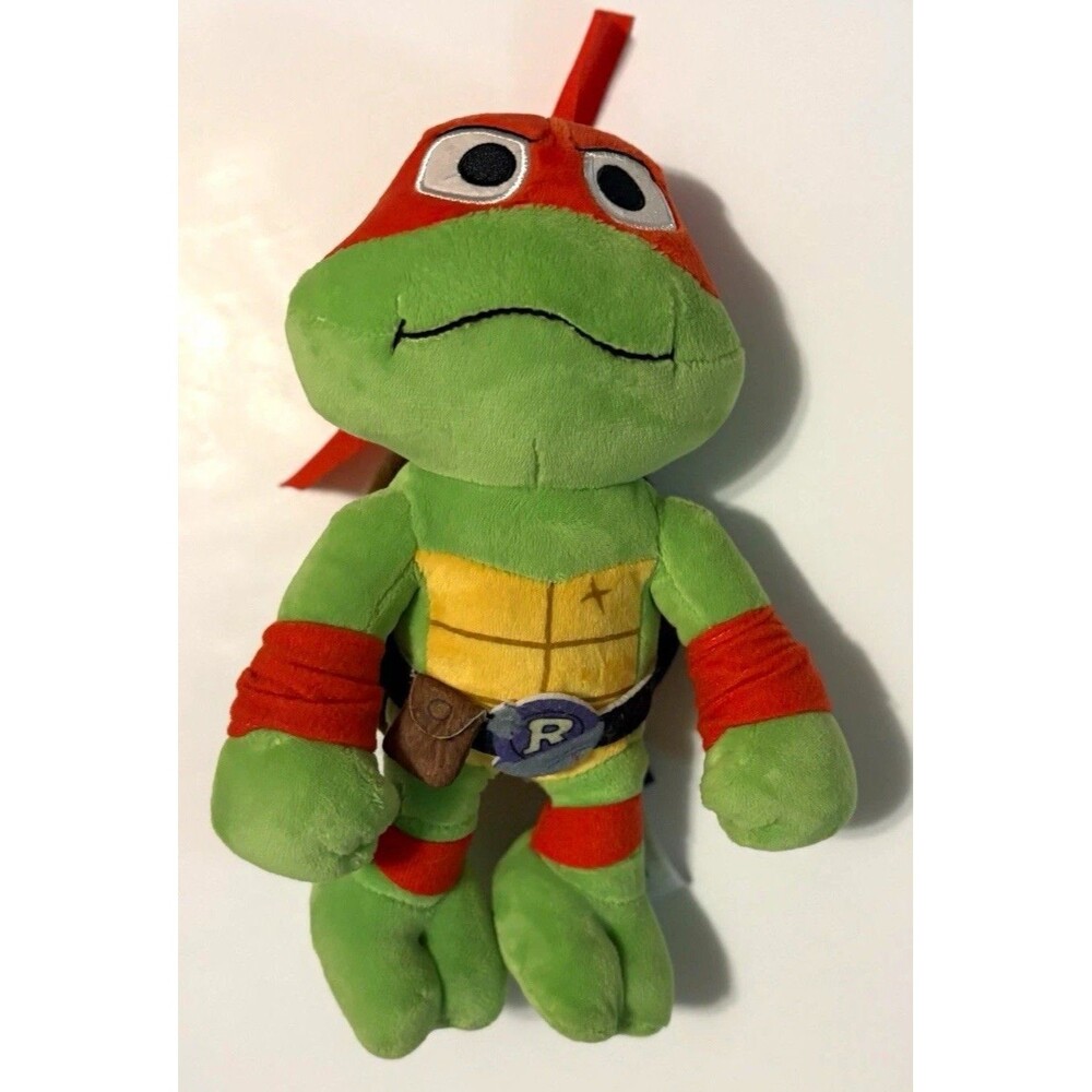 Nickelodeon TMNT Raphael Turtle Plush Doll Small 6-14in Washable 2014